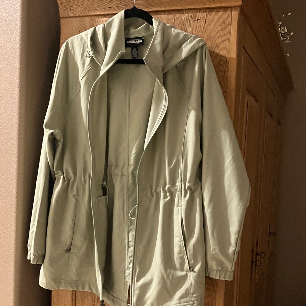 Kirkland Light Green Hooded Jacket Never Worn